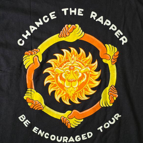 Chance The Rapper Be Encouraged Tour T-Shirt Men’s XL Black Tee - Picture 6 of 8